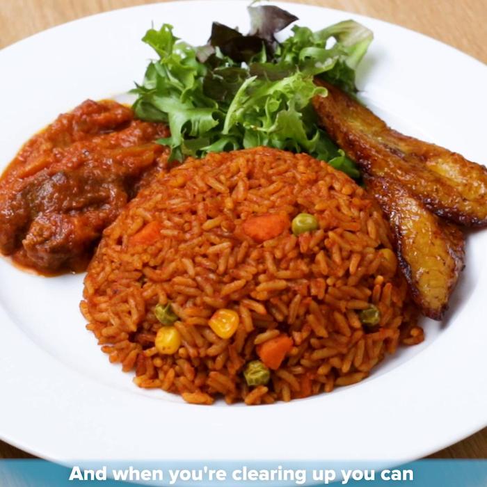 Jollof Rice (Goat Meat)